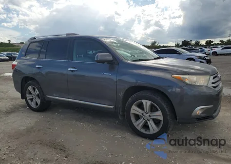 2012 Toyota Highlander Limited z USA, uszkodzony, nr VIN 5TDDK3EHXCS106355